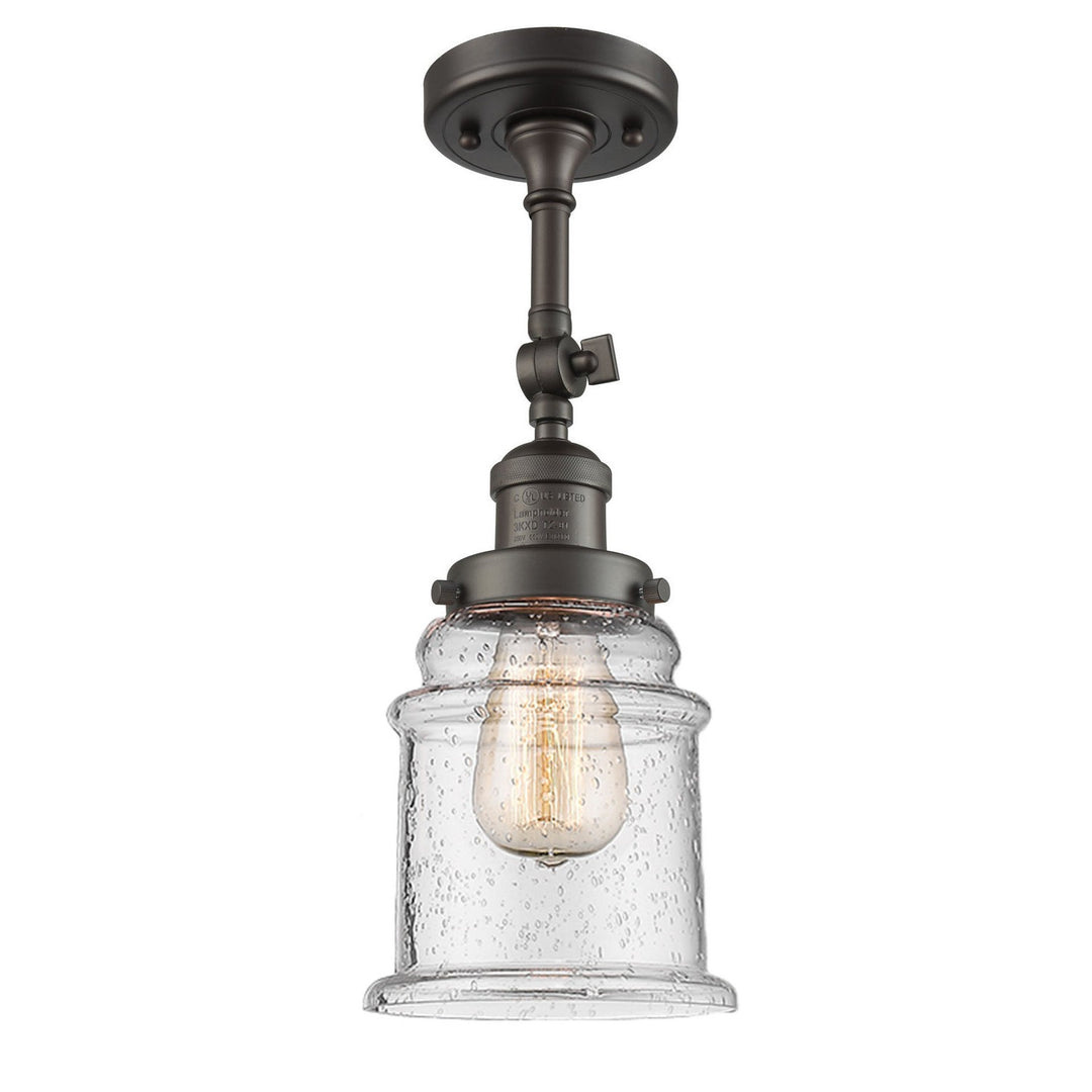 Innovations Franklin Restoration 201F-OB-G184-LED Ceiling Light - Oil Rubbed Bronze