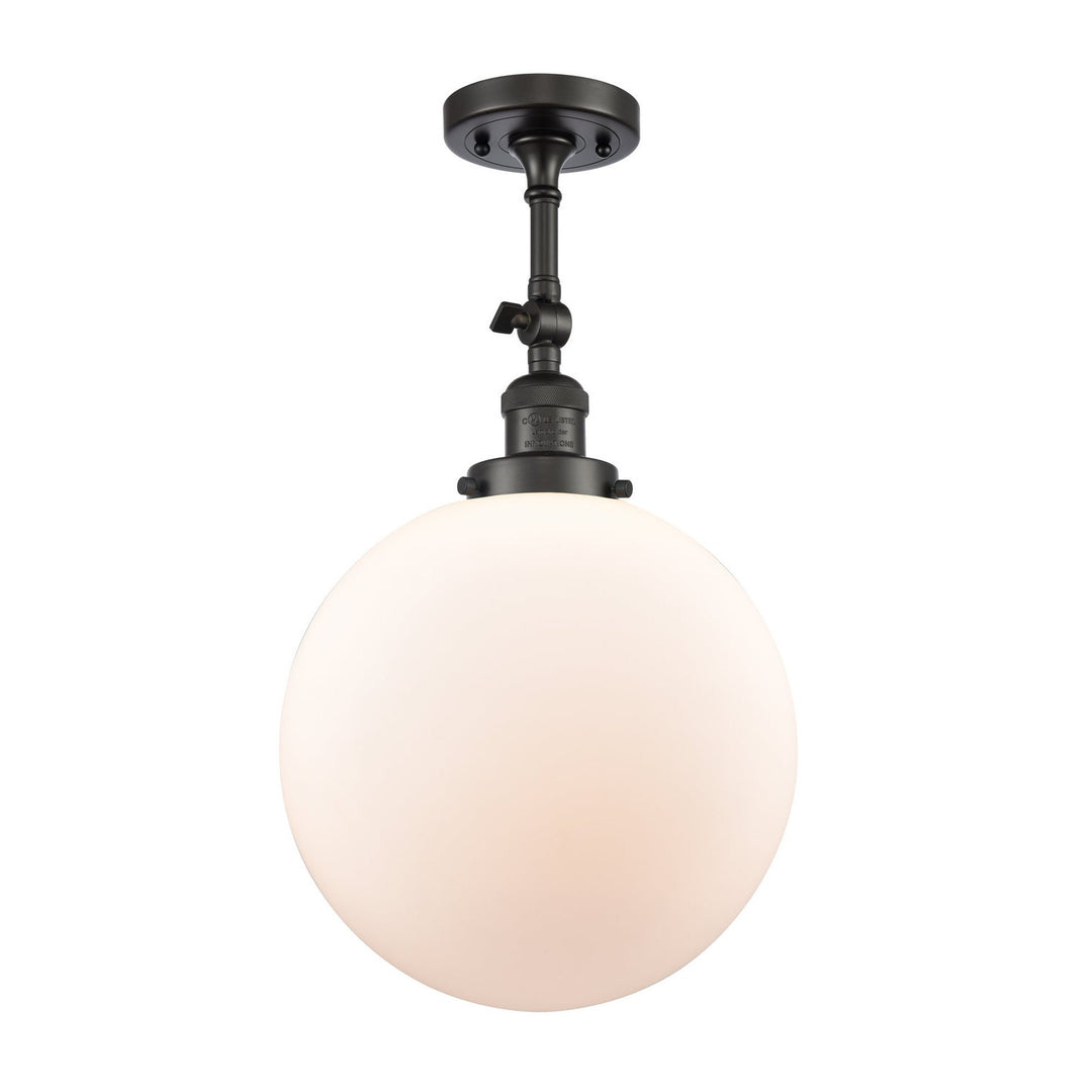 Innovations Franklin Restoration 201F-OB-G201-12-LED Ceiling Light - Oil Rubbed Bronze