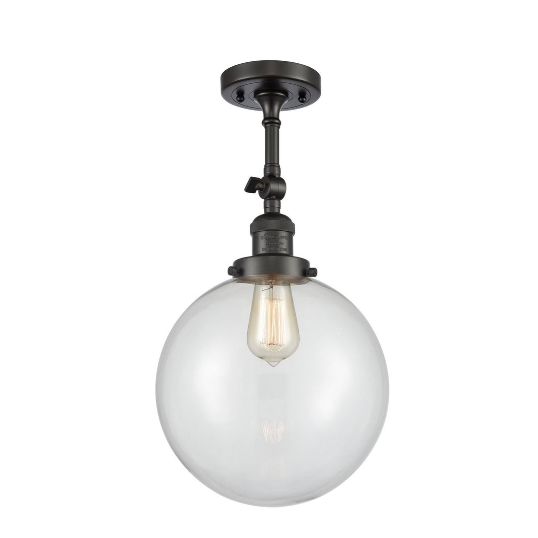 Innovations Franklin Restoration 201F-OB-G202-10-LED Ceiling Light - Oil Rubbed Bronze