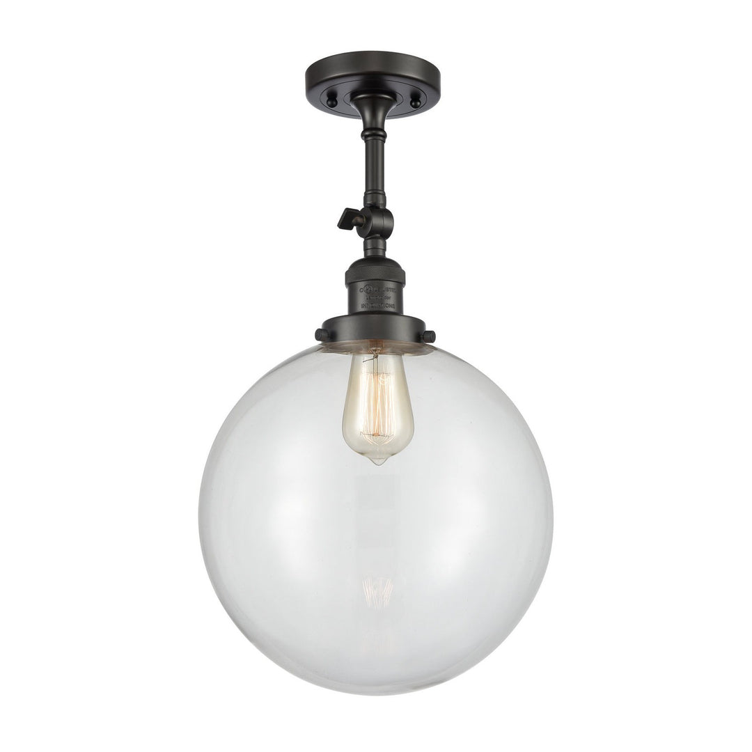 Innovations Franklin Restoration 201F-OB-G202-12-LED Ceiling Light - Oil Rubbed Bronze