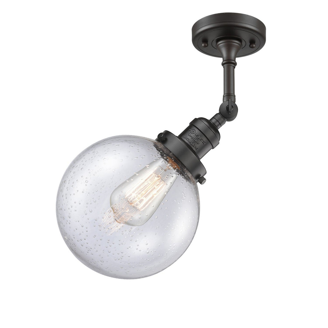 Innovations Franklin Restoration 201F-OB-G204-8-LED Ceiling Light - Oil Rubbed Bronze