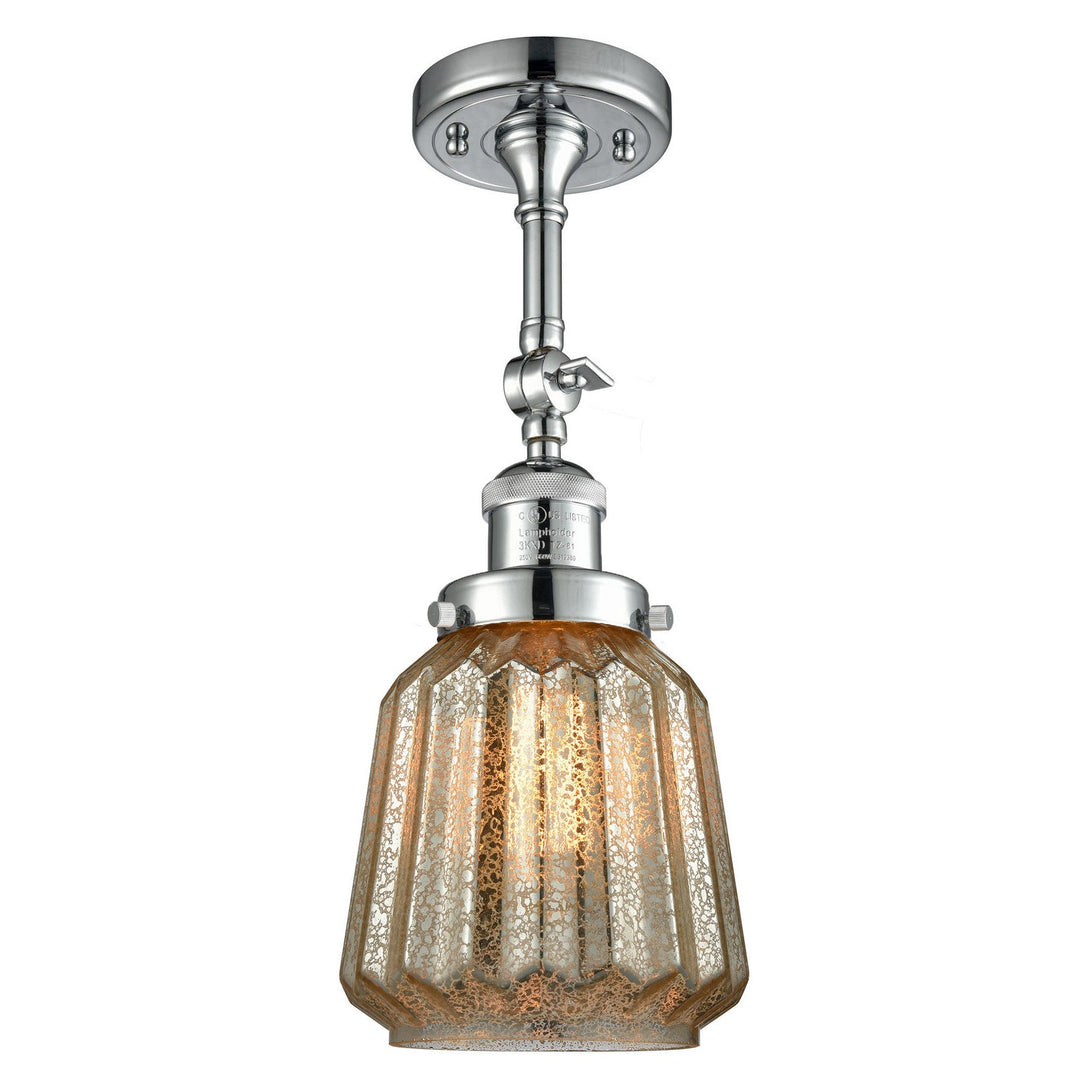 Innovations Franklin Restoration 201F-PC-G146-LED Ceiling Light - Polished Chrome