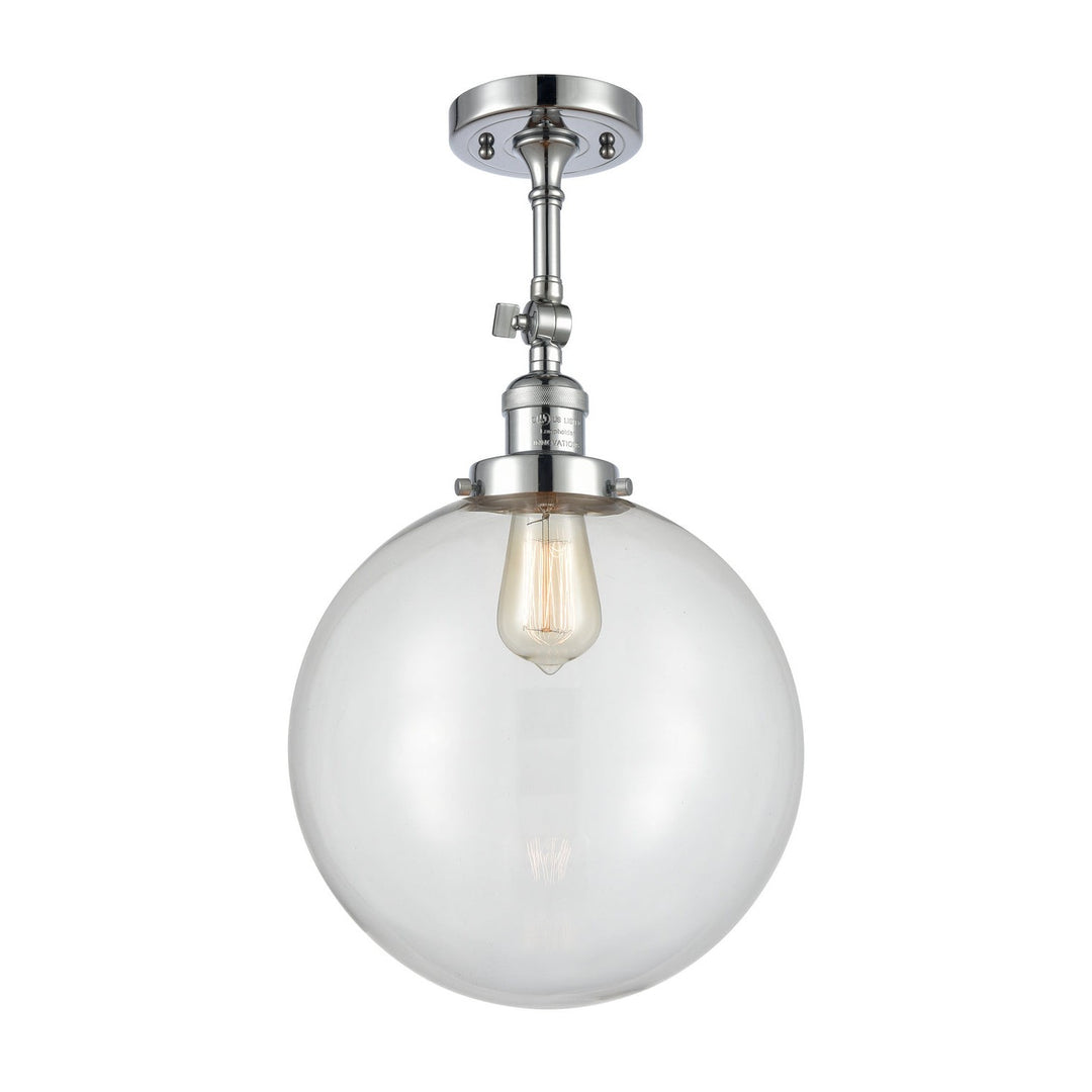 Innovations Franklin Restoration 201F-PC-G202-12-LED Ceiling Light - Polished Chrome