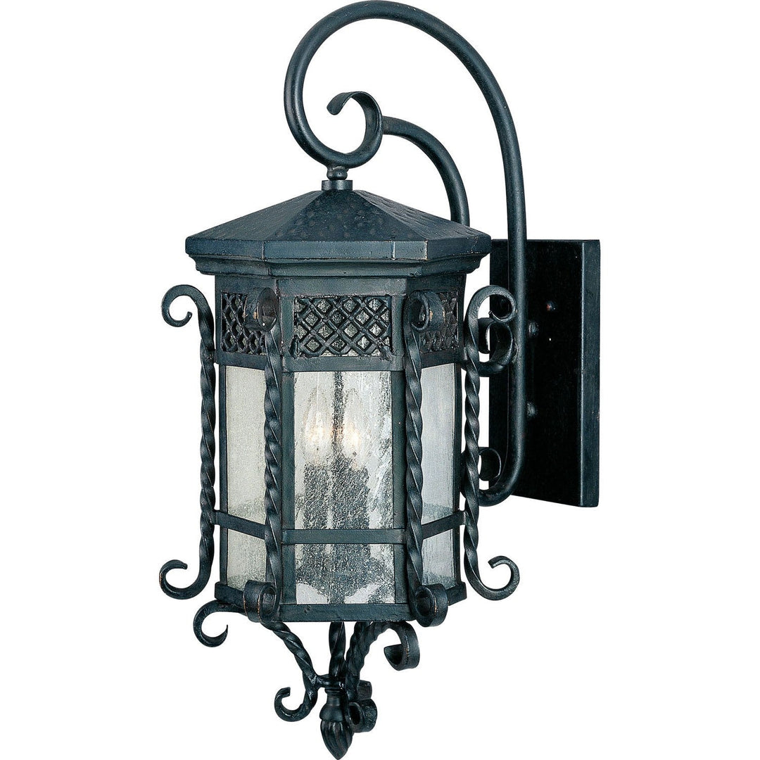 Maxim Lighting 30125CDCF Scottsdale Three Light Outdoor Wall Lantern Outdoor Bronze / Dark