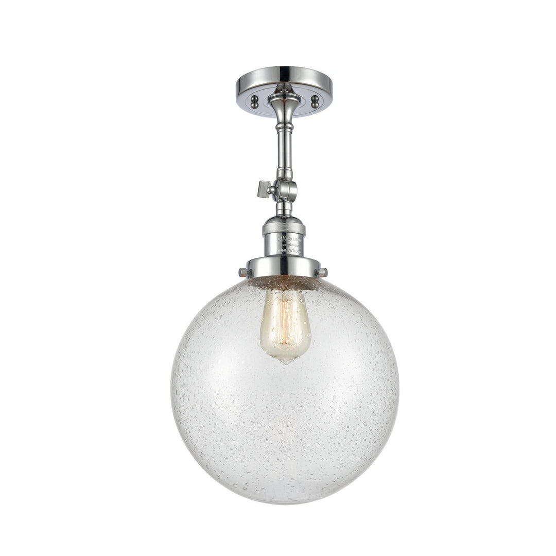 Innovations Franklin Restoration 201F-PC-G204-10-LED Ceiling Light - Polished Chrome