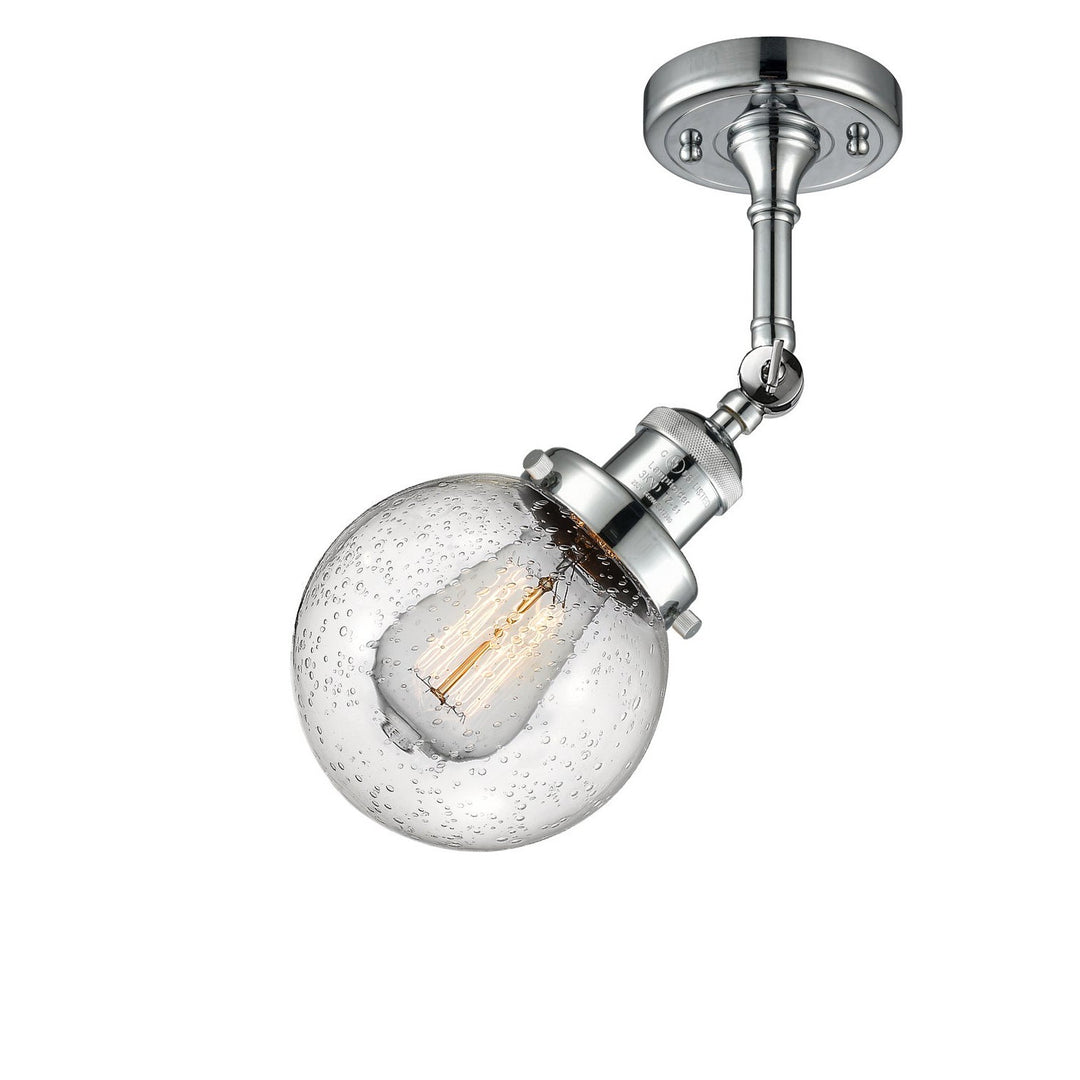 Innovations Franklin Restoration 201F-PC-G204-6-LED Ceiling Light - Polished Chrome