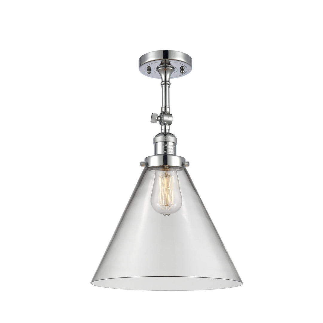 Innovations Franklin Restoration 201F-PC-G42-L-LED Ceiling Light - Polished Chrome