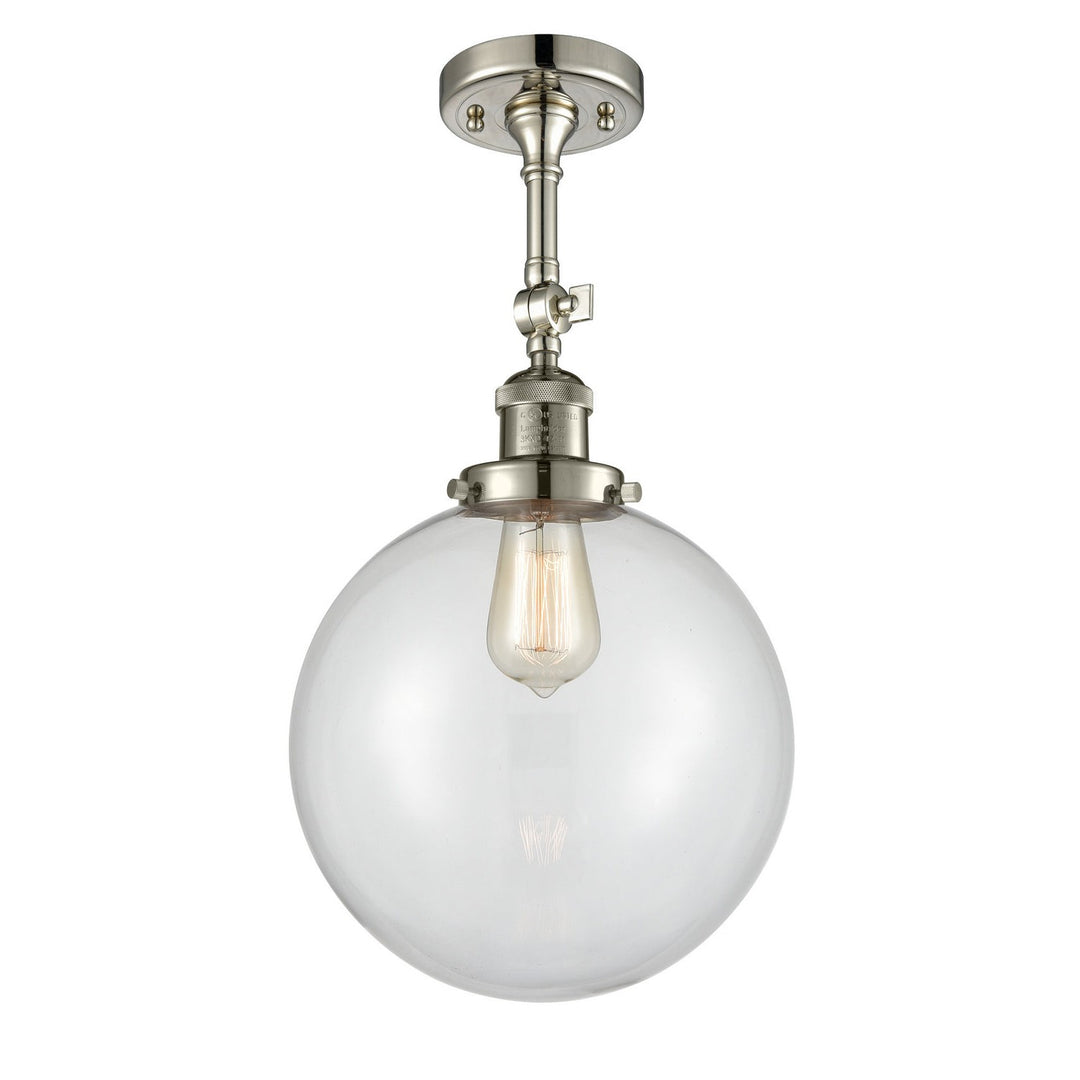 Innovations Franklin Restoration 201F-PN-G202-10-LED Ceiling Light - Polished Nickel