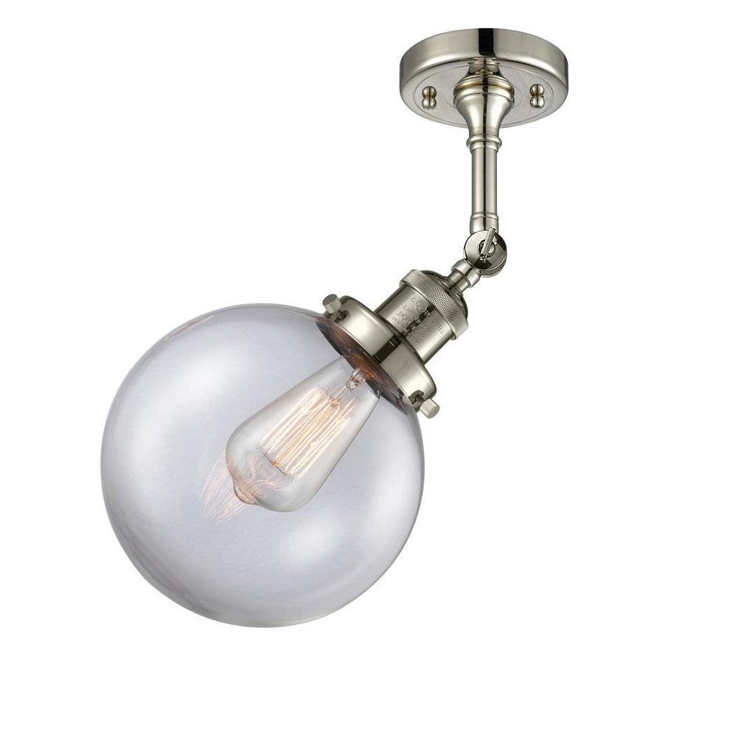 Innovations Franklin Restoration 201F-PN-G202-8 Ceiling Light - Polished Nickel