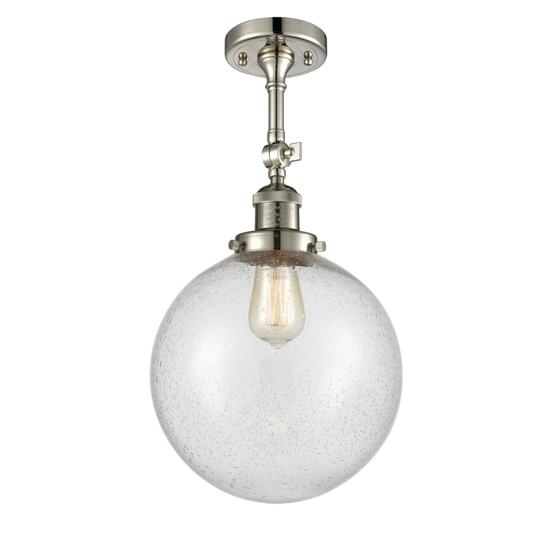 Innovations Franklin Restoration 201F-PN-G204-10-LED Ceiling Light - Polished Nickel