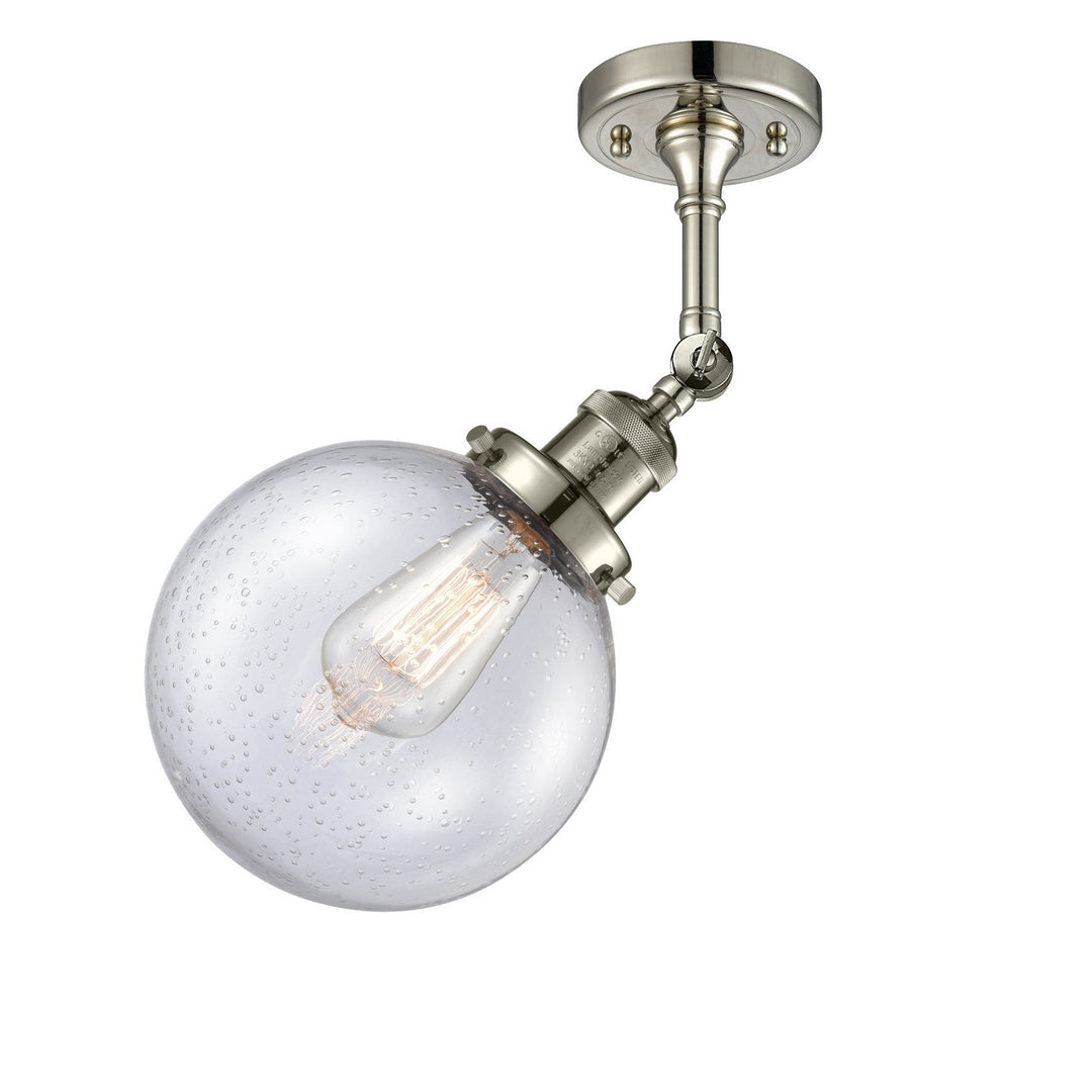 Innovations Franklin Restoration 201F-PN-G204-8 Ceiling Light - Polished Nickel