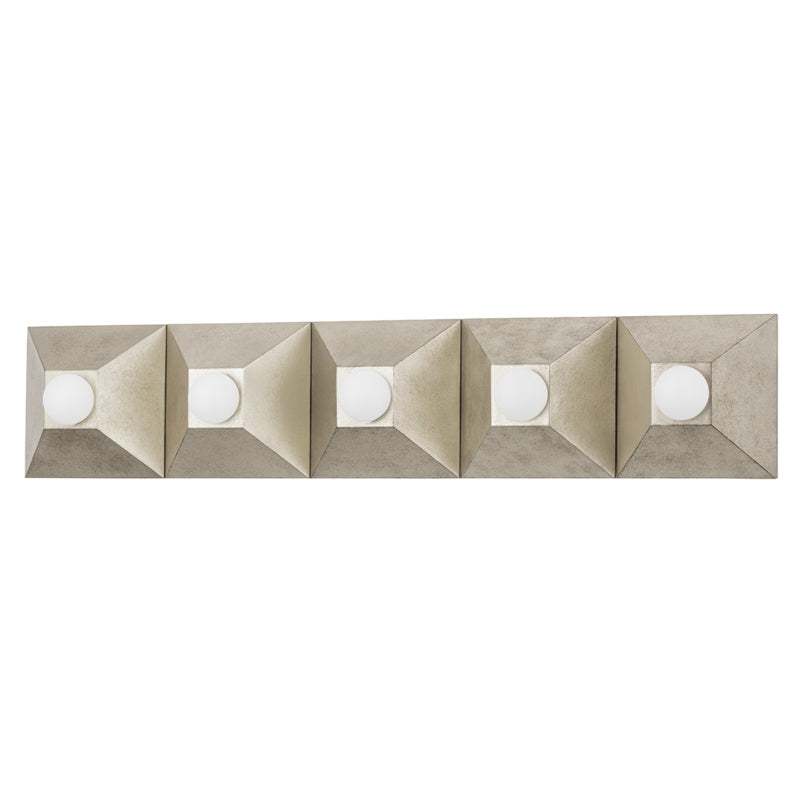 Corbett Max 325-05-SL Bath Vanity Light 30 in. wide - Silver Leaf