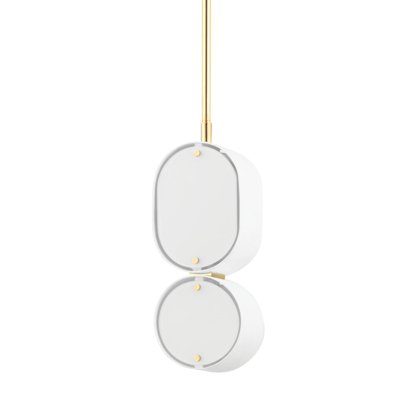 Corbett Opal 393-02-SWH/VB Pendant Light - Soft White/Vintage Brass