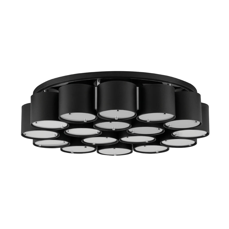 Corbett Opal 393-26-SBK/SS Ceiling Light - Soft Black With Stainless Steel