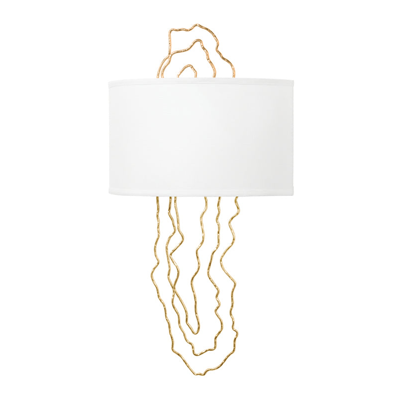 Corbett 5Th Avenue 404-02-VGL Wall Sconce Light - Vintage Gold Leaf