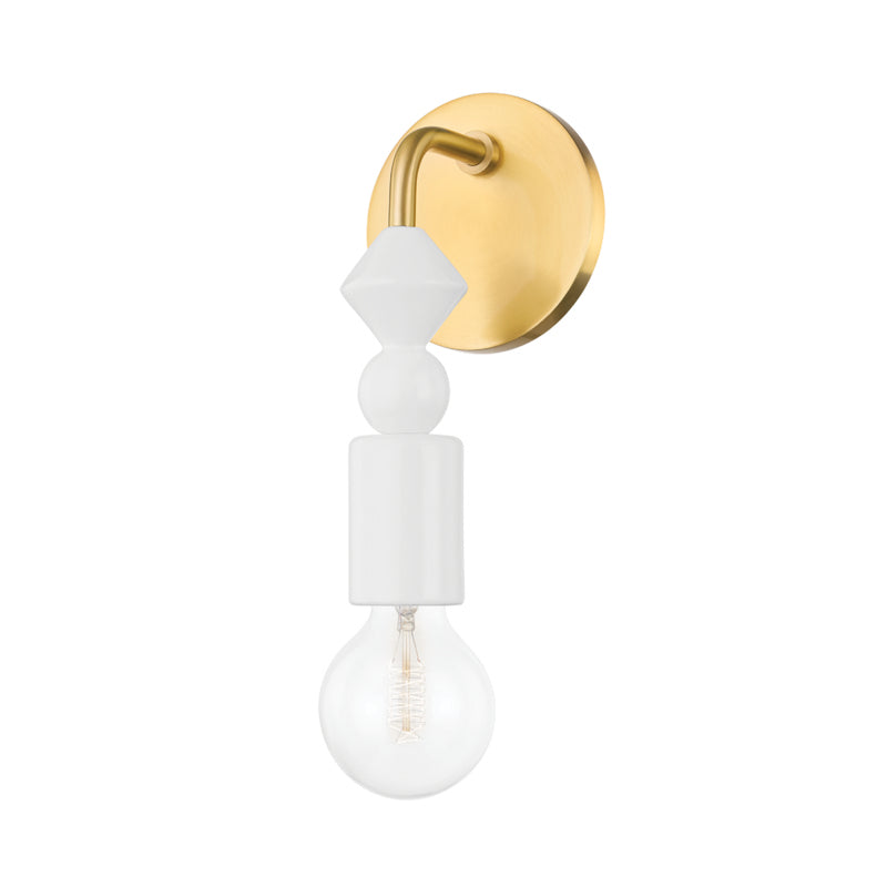 Mitzi Flora H471101-AGB Wall Sconce Light - Aged Brass