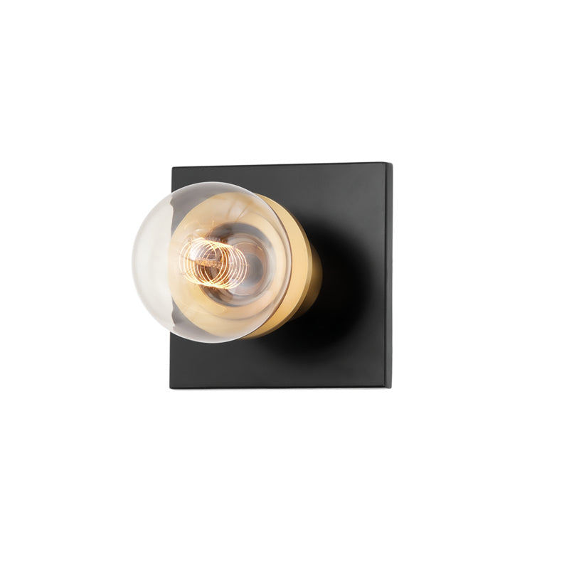 Mitzi Brandi H526301-AGB/SBK Wall Sconce Light - Aged Brass/Soft Black