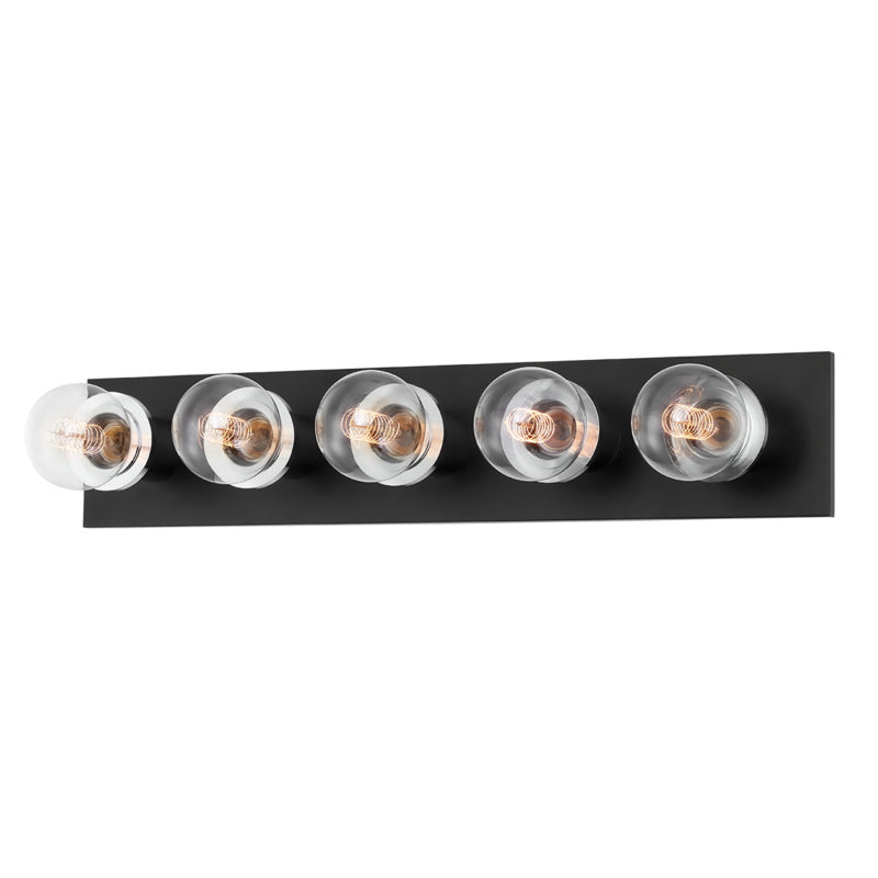 Mitzi Brandi H526305-PC/SBK Bath Vanity Light 24 in. wide - Polished Chrome/Soft Black