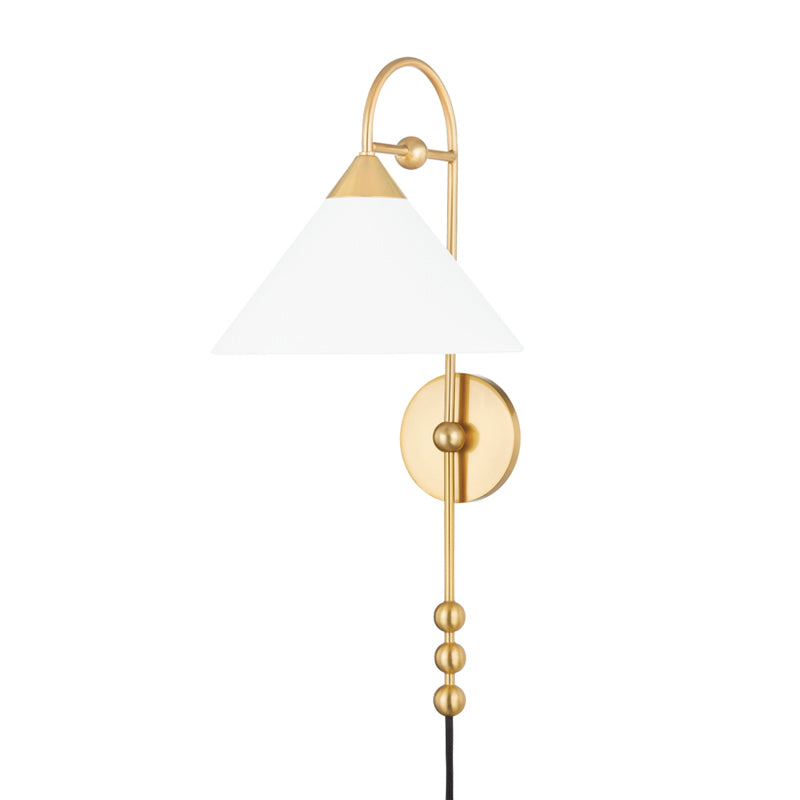 Mitzi Lighting HL682201-AGB  Sang Lamp Aged Brass