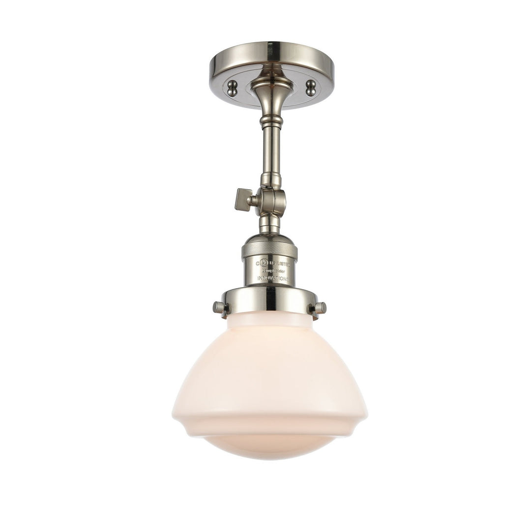 Innovations Franklin Restoration 201F-PN-G321-LED Ceiling Light - Polished Nickel