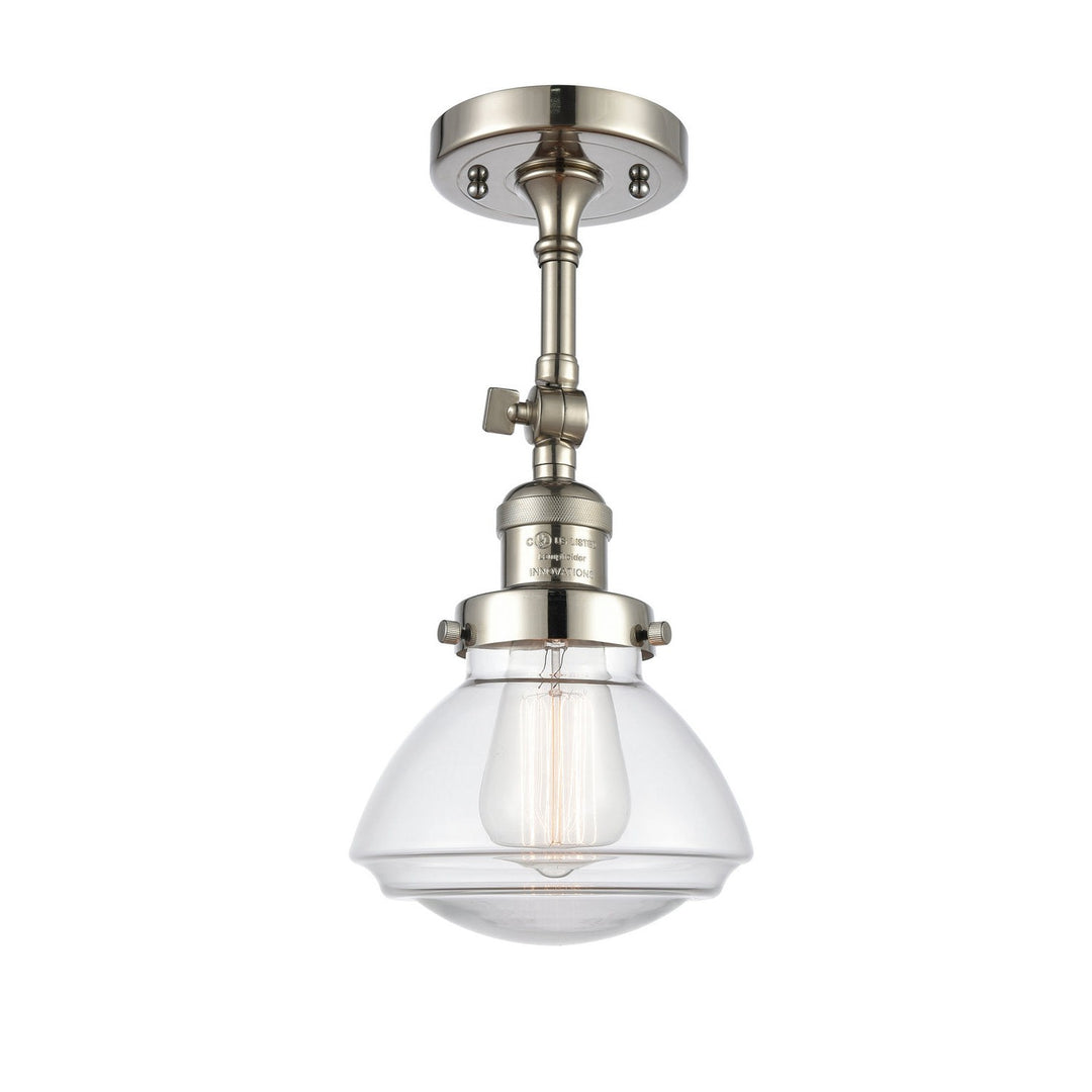 Innovations Franklin Restoration 201F-PN-G322 Ceiling Light - Polished Nickel