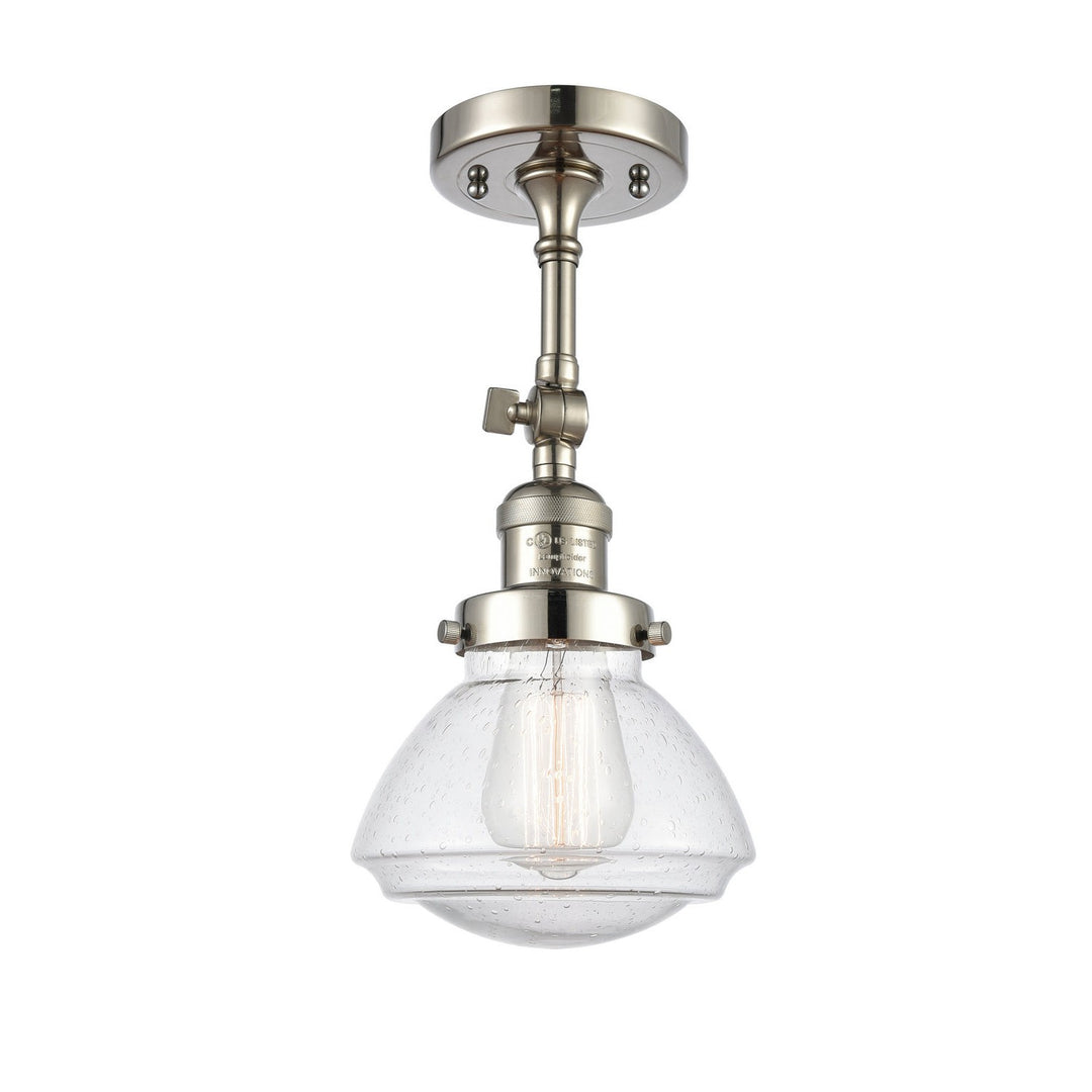Innovations Franklin Restoration 201F-PN-G324-LED Ceiling Light - Polished Nickel