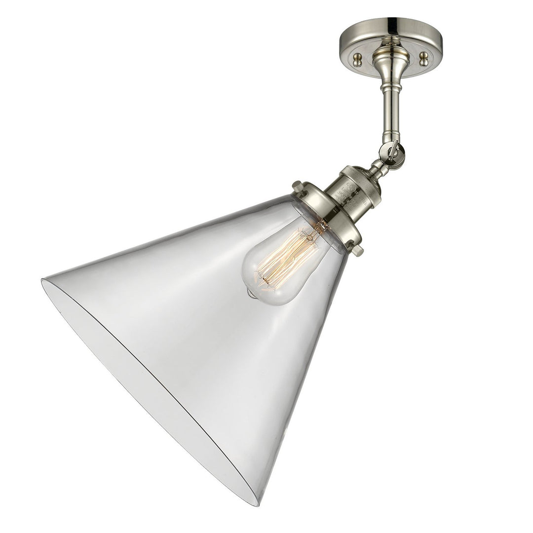 Innovations Franklin Restoration 201F-PN-G42-L-LED Ceiling Light - Polished Nickel