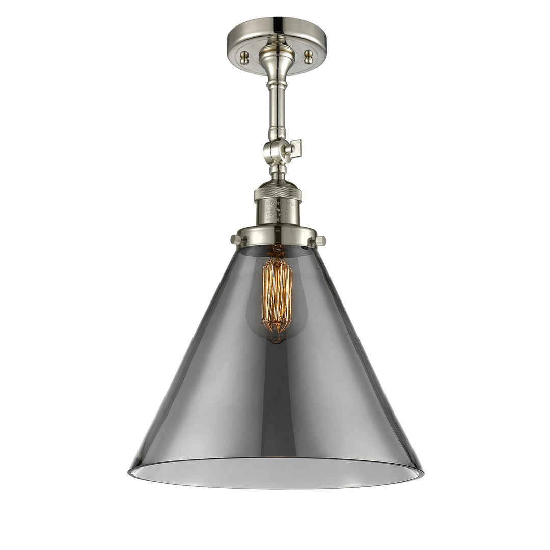 Innovations Franklin Restoration 201F-PN-G43-L-LED Ceiling Light - Polished Nickel