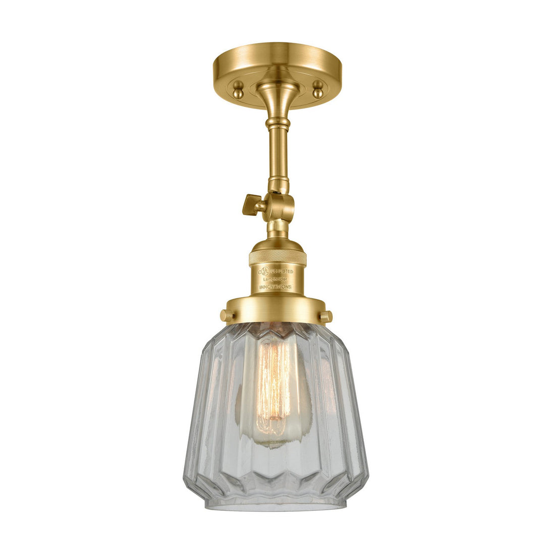 Innovations Franklin Restoration 201F-SG-G142 Ceiling Light - Satin Gold