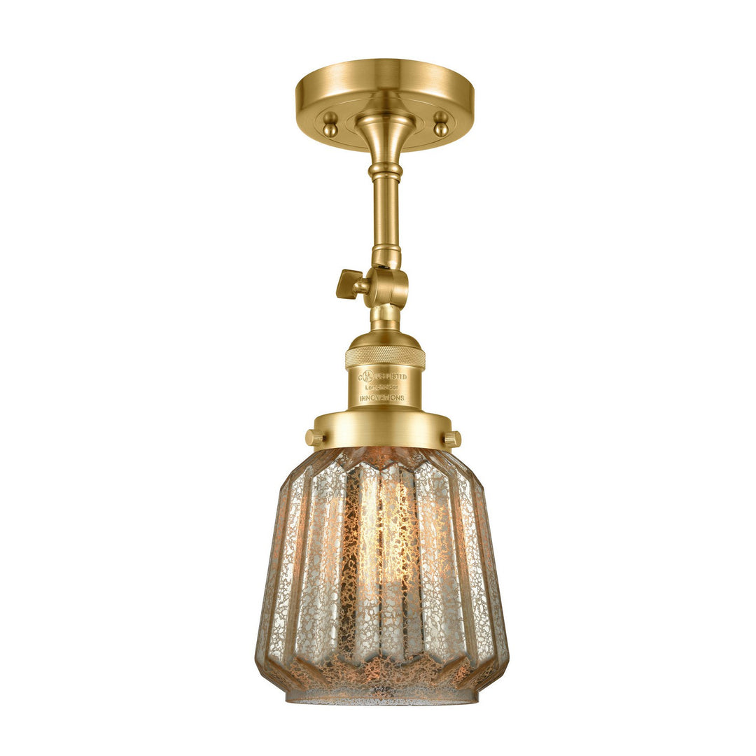 Innovations Franklin Restoration 201F-SG-G146 Ceiling Light - Satin Gold