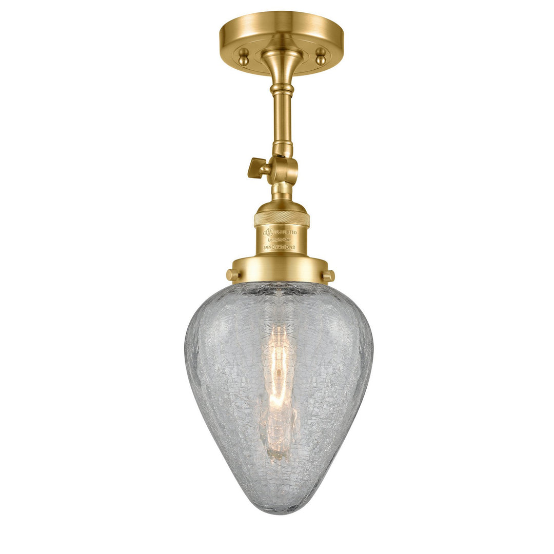 Innovations Franklin Restoration 201F-SG-G165-LED Ceiling Light - Satin Gold