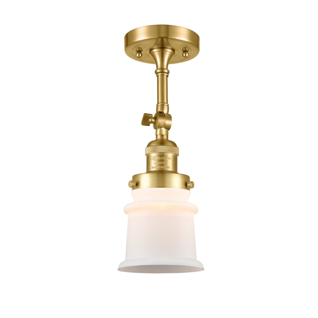 Innovations Franklin Restoration 201F-SG-G181S-LED Ceiling Light - Satin Gold