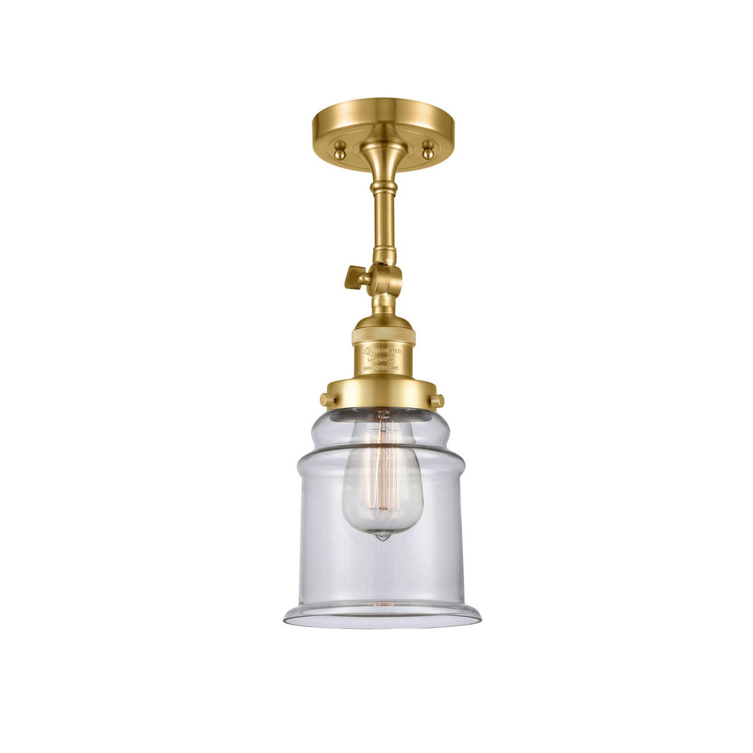 Innovations Franklin Restoration 201F-SG-G182-LED Ceiling Light - Satin Gold