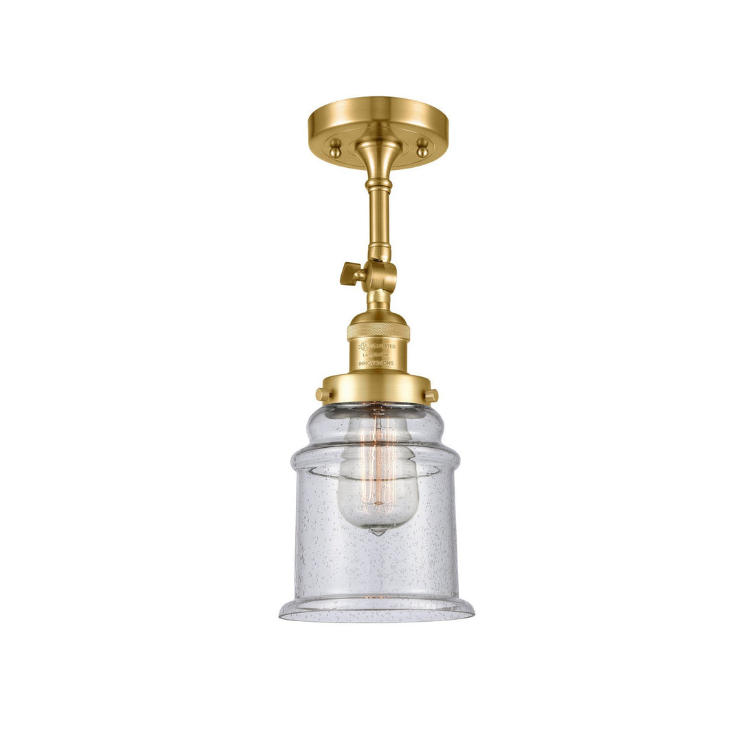 Innovations Franklin Restoration 201F-SG-G184 Ceiling Light - Satin Gold