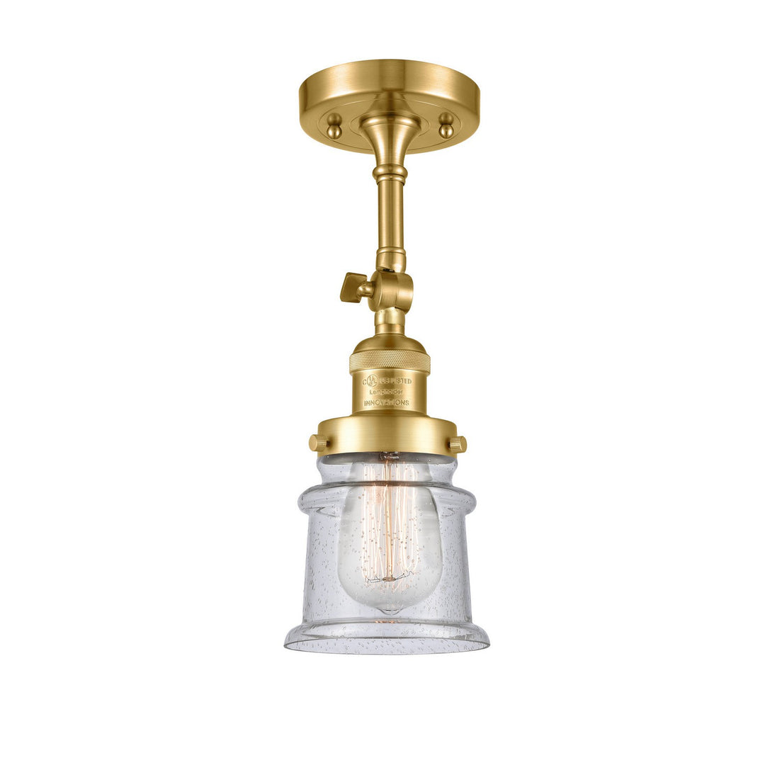Innovations Franklin Restoration 201F-SG-G184S Ceiling Light - Satin Gold