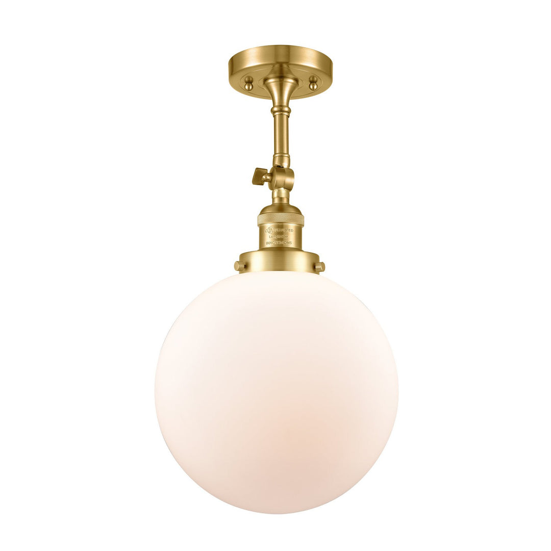 Innovations Franklin Restoration 201F-SG-G201-10-LED Ceiling Light - Satin Gold