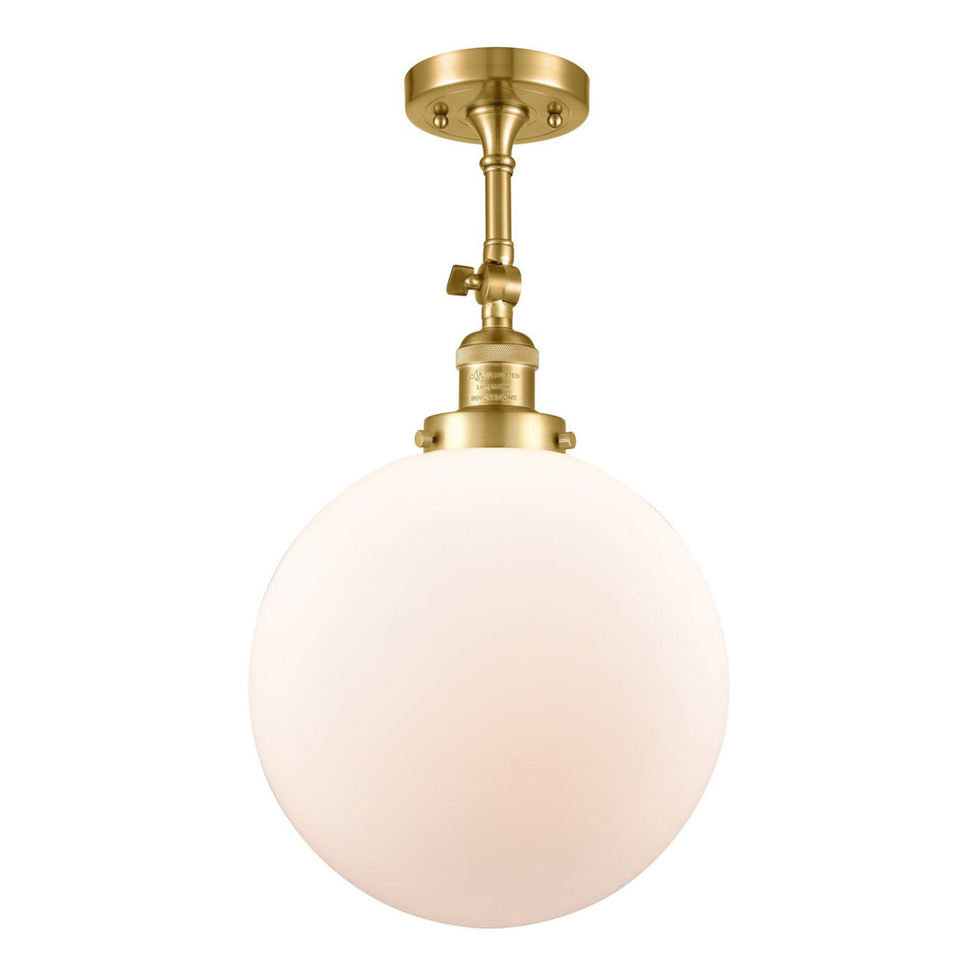 Innovations Franklin Restoration 201F-SG-G201-12-LED Ceiling Light - Satin Gold