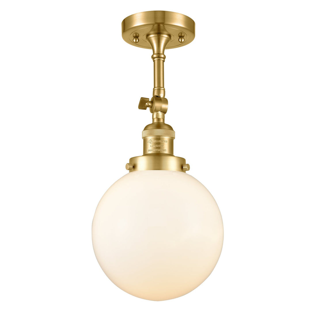 Innovations Franklin Restoration 201F-SG-G201-8 Ceiling Light - Satin Gold