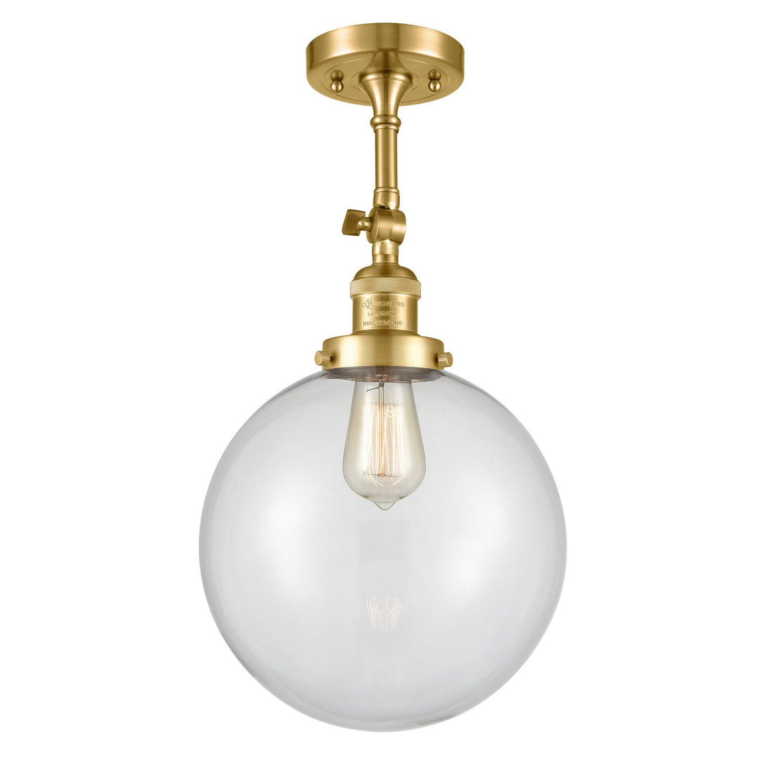 Innovations Franklin Restoration 201F-SG-G202-10 Ceiling Light - Satin Gold