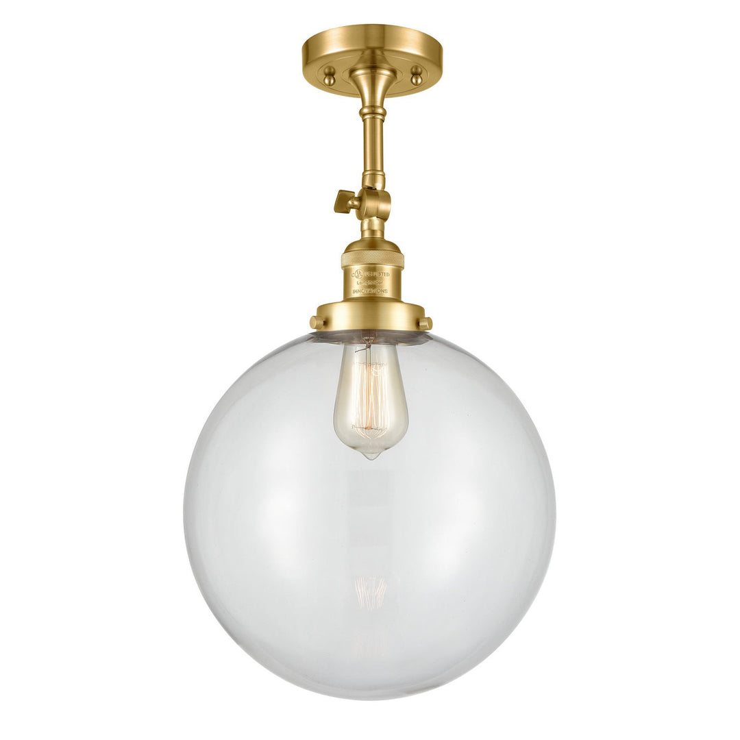 Innovations Franklin Restoration 201F-SG-G202-12 Ceiling Light - Satin Gold