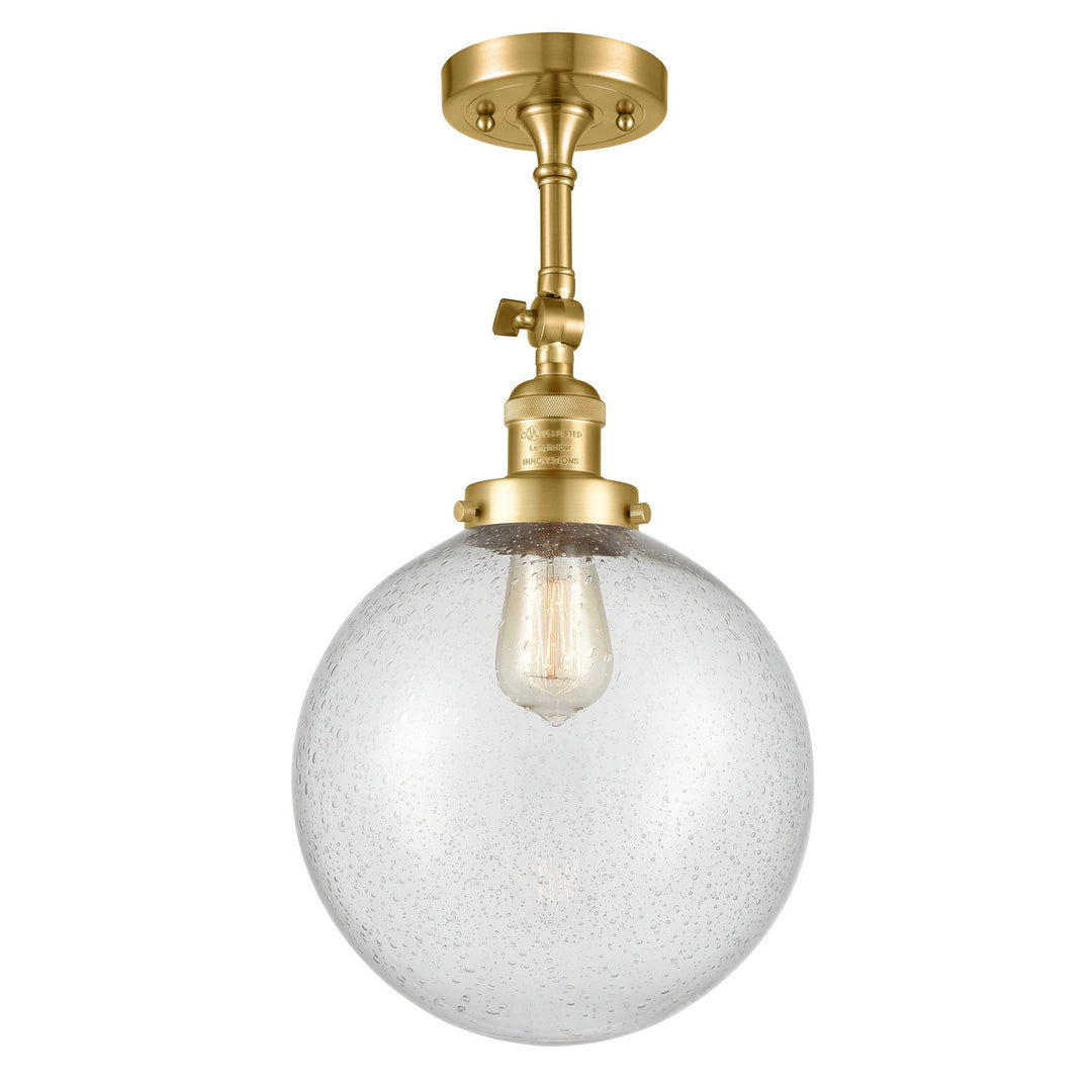 Innovations Franklin Restoration 201F-SG-G204-10 Ceiling Light - Satin Gold