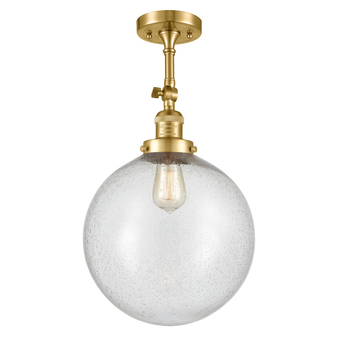 Innovations Franklin Restoration 201F-SG-G204-12 Ceiling Light - Satin Gold