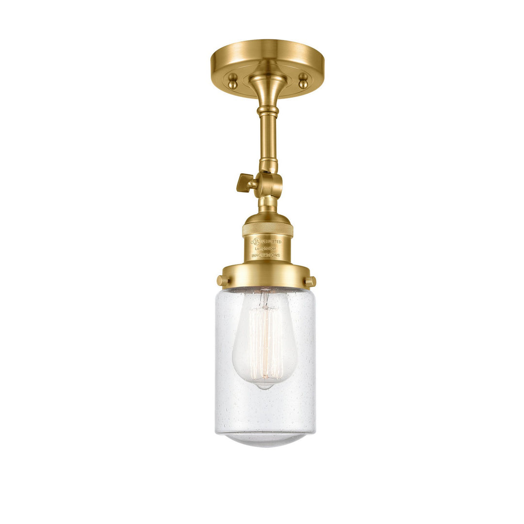 Innovations Franklin Restoration 201F-SG-G314 Ceiling Light - Satin Gold