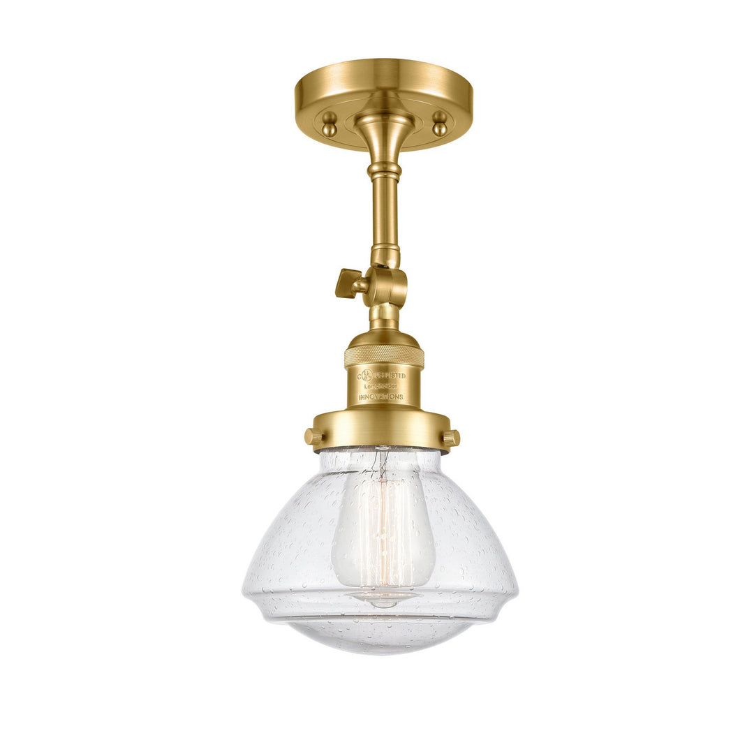 Innovations Franklin Restoration 201F-SG-G324-LED Ceiling Light - Satin Gold