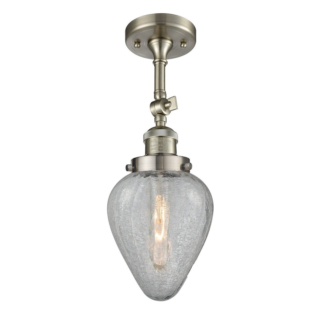Innovations Franklin Restoration 201F-SN-G165-LED Ceiling Light - Brushed Satin Nickel