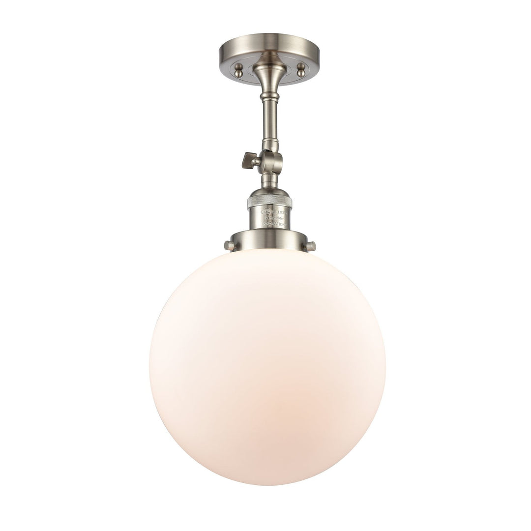 Innovations Franklin Restoration 201F-SN-G201-10-LED Ceiling Light - Brushed Satin Nickel