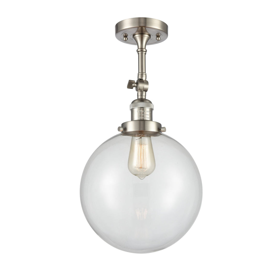 Innovations Franklin Restoration 201F-SN-G202-10-LED Ceiling Light - Brushed Satin Nickel