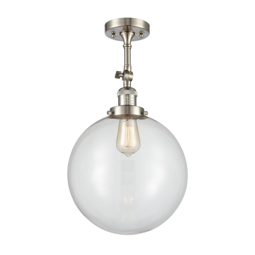 Innovations Franklin Restoration 201F-SN-G202-12 Ceiling Light - Brushed Satin Nickel