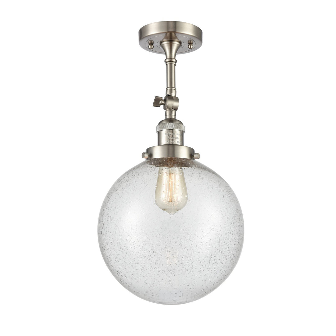 Innovations Franklin Restoration 201F-SN-G204-10-LED Ceiling Light - Brushed Satin Nickel