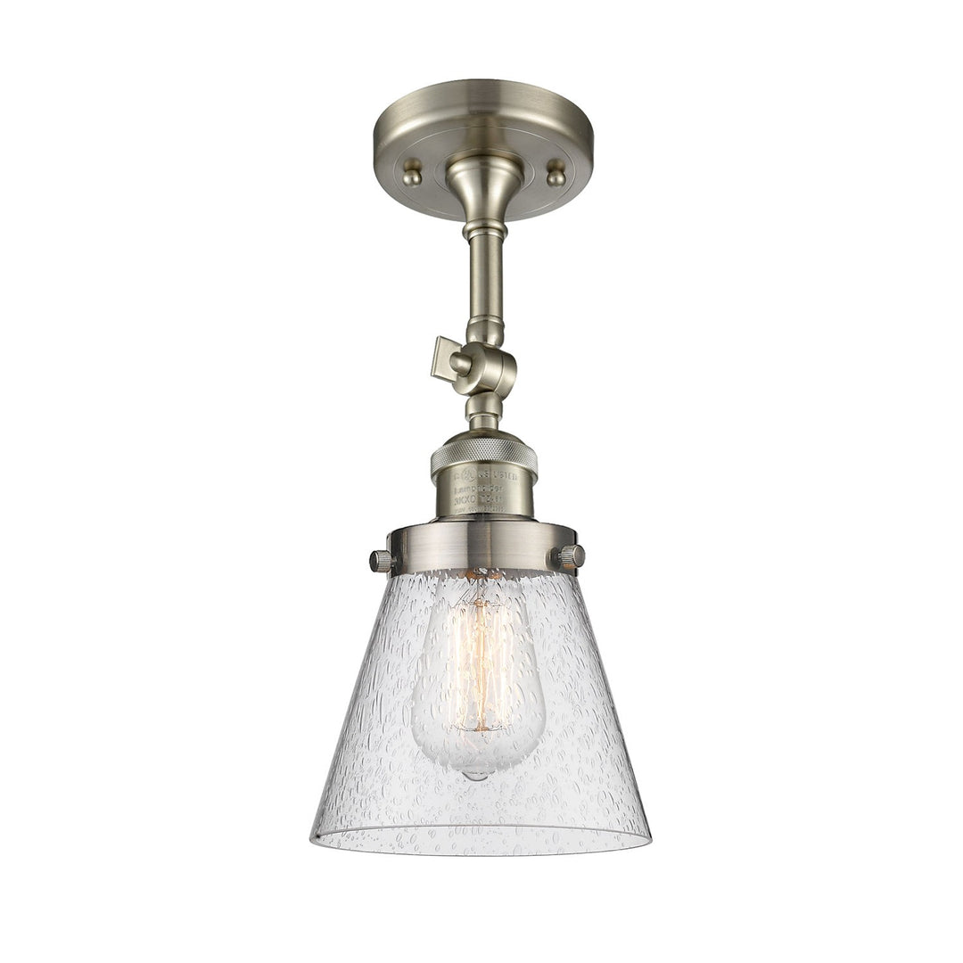 Innovations Franklin Restoration 201F-SN-G64-LED Ceiling Light - Brushed Satin Nickel